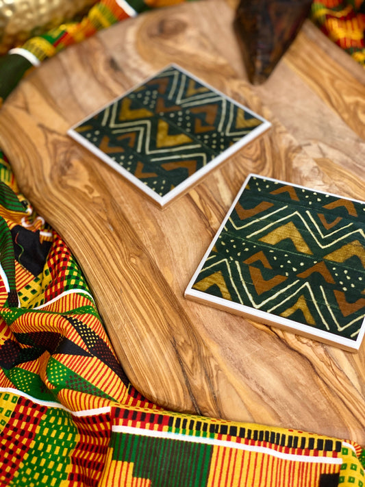 Black Mudcloth Print